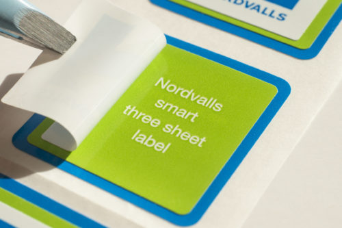 Nordvalls etikett folderetikett