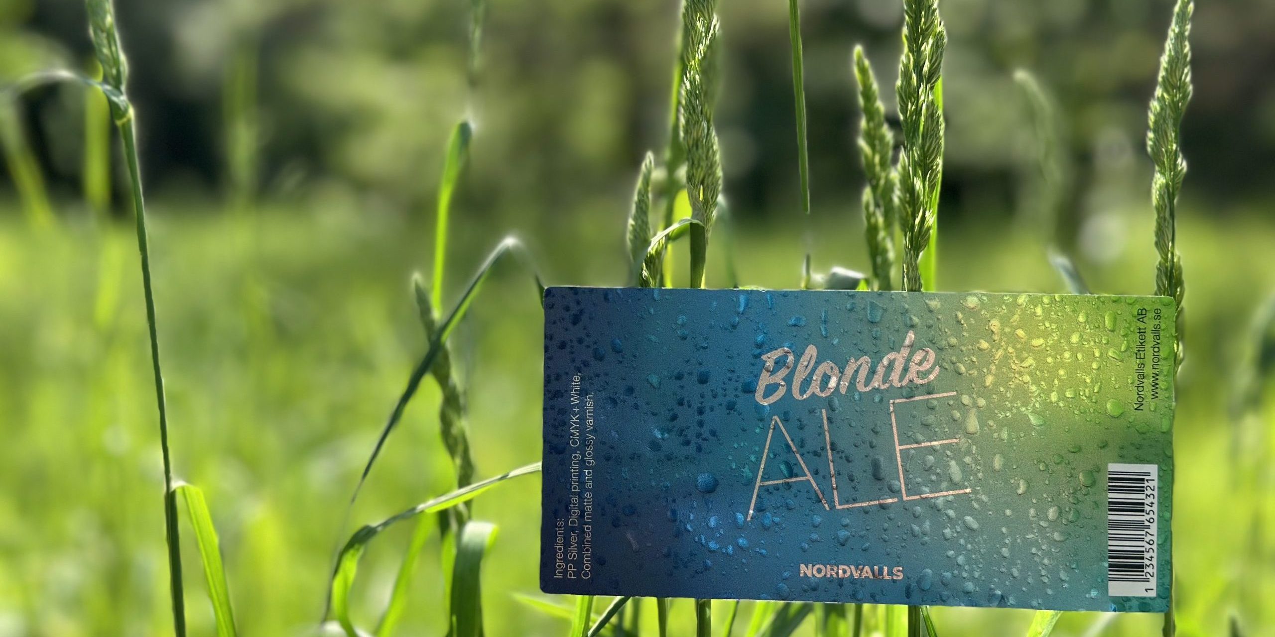 Blonde Ale etikett från Nordvalls